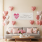 Mothers Day Watercolour Heart Banner
