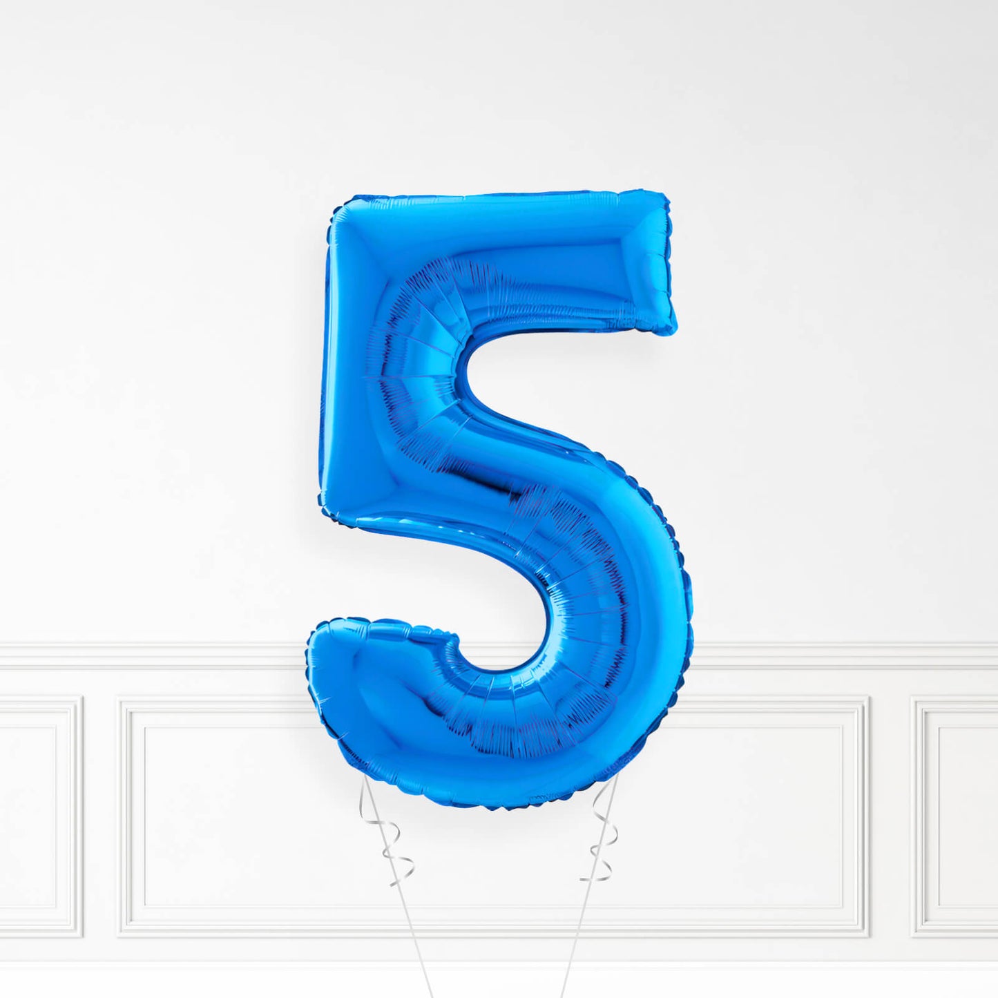 Inflated Blue Foil Number Balloon