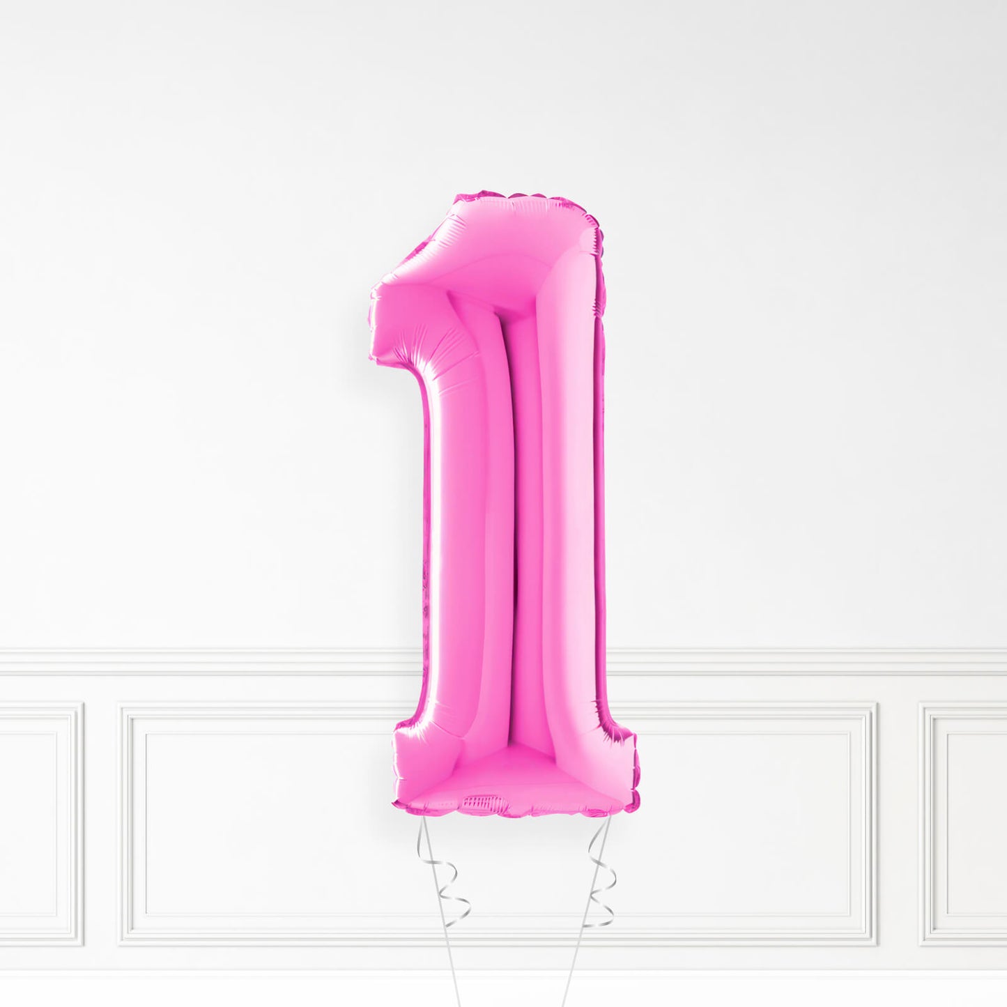 Ingeblähtes Fuchsia Pink Folie Nummer Ballon