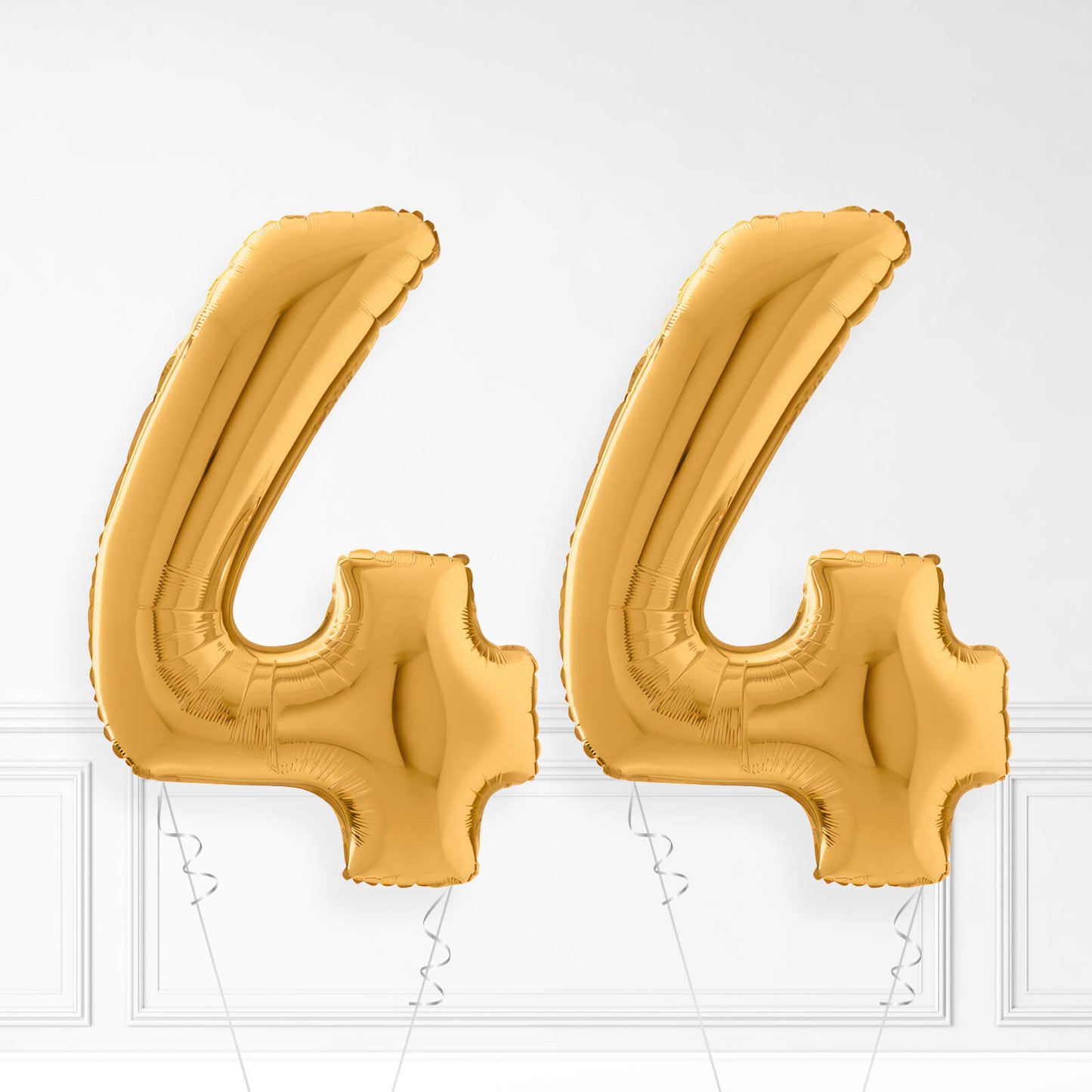 Inflated Gold Foil Number Balloon