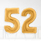 Inflated Gold Foil Number Balloon
