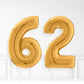 Inflated Gold Foil Number Balloon