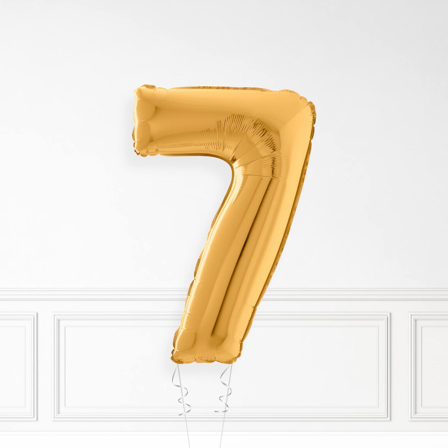 Inflated Gold Foil Number Balloon