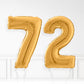 Inflated Gold Foil Number Balloon