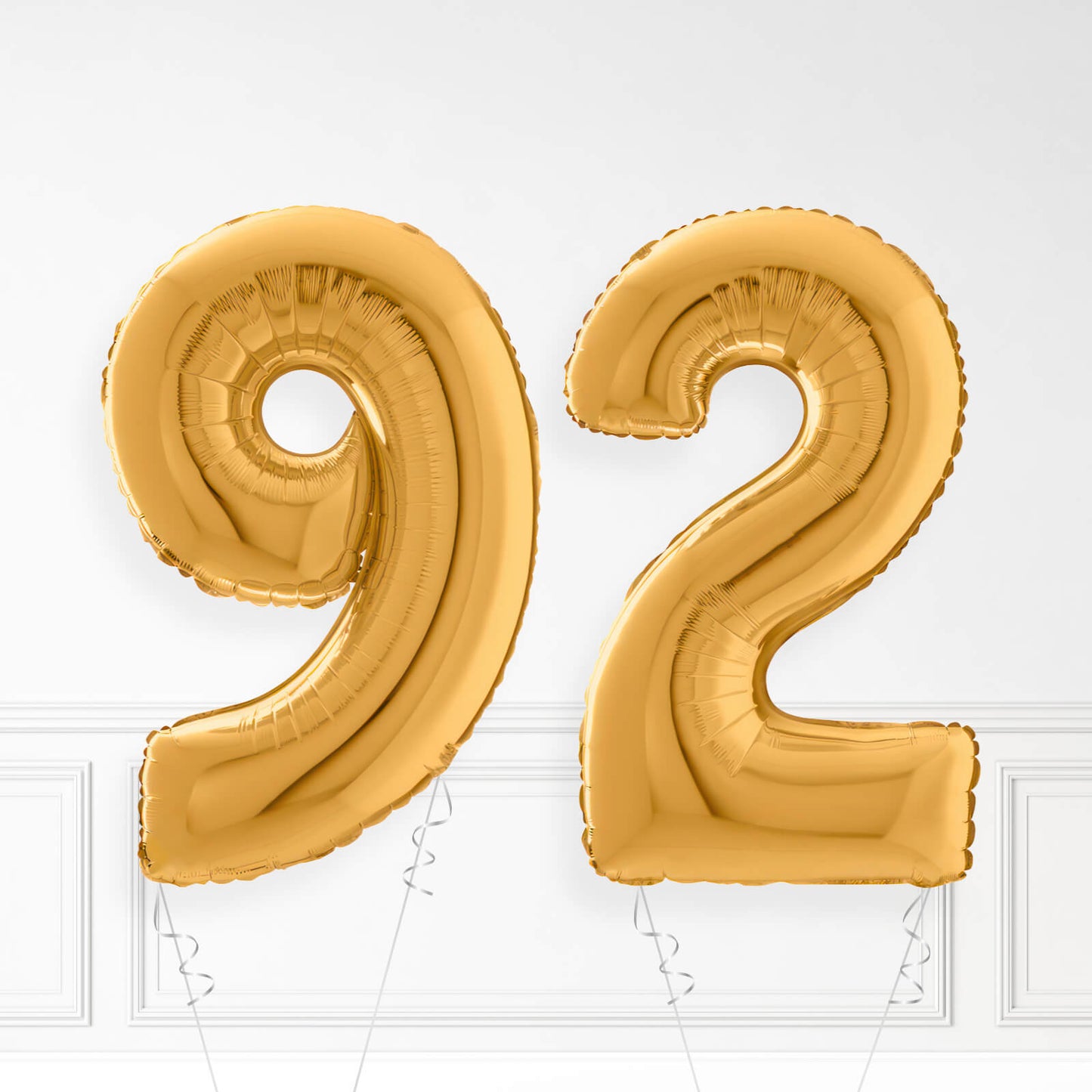 Inflated Gold Foil Number Balloon