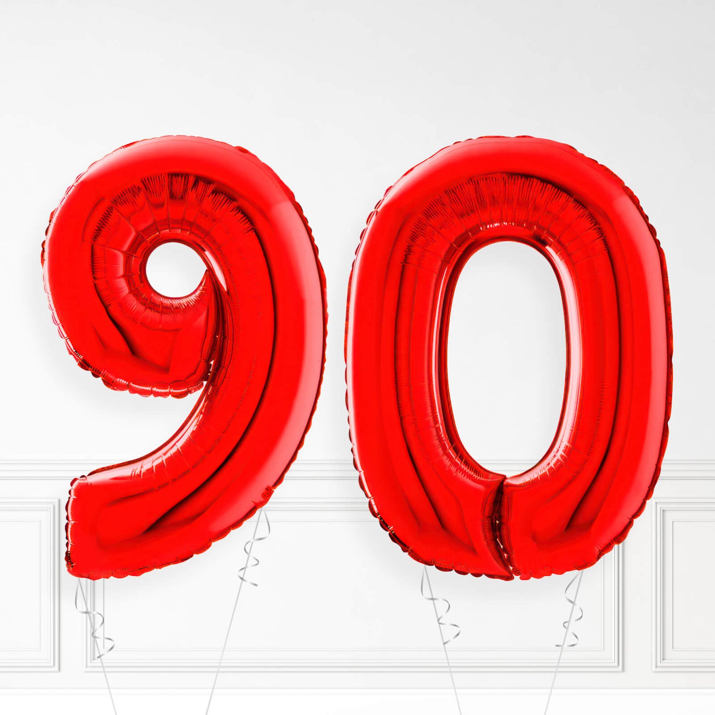 Inflated Red Foil Number Balloon