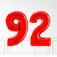 Inflated Red Foil Number Balloon