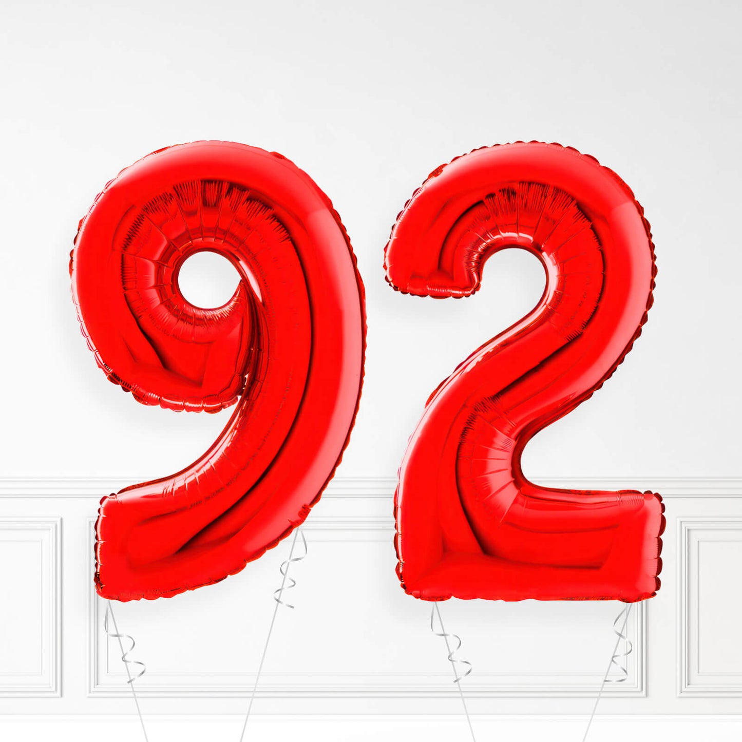Inflated Red Foil Number Balloon