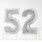 Inflated Silver Foil Number Balloon