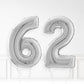 Inflated Silver Foil Number Balloon