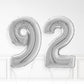 Inflated Silver Foil Number Balloon