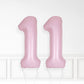 Inflated Baby Pink Foil Number Balloon