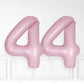 Inflated Baby Pink Foil Number Balloon