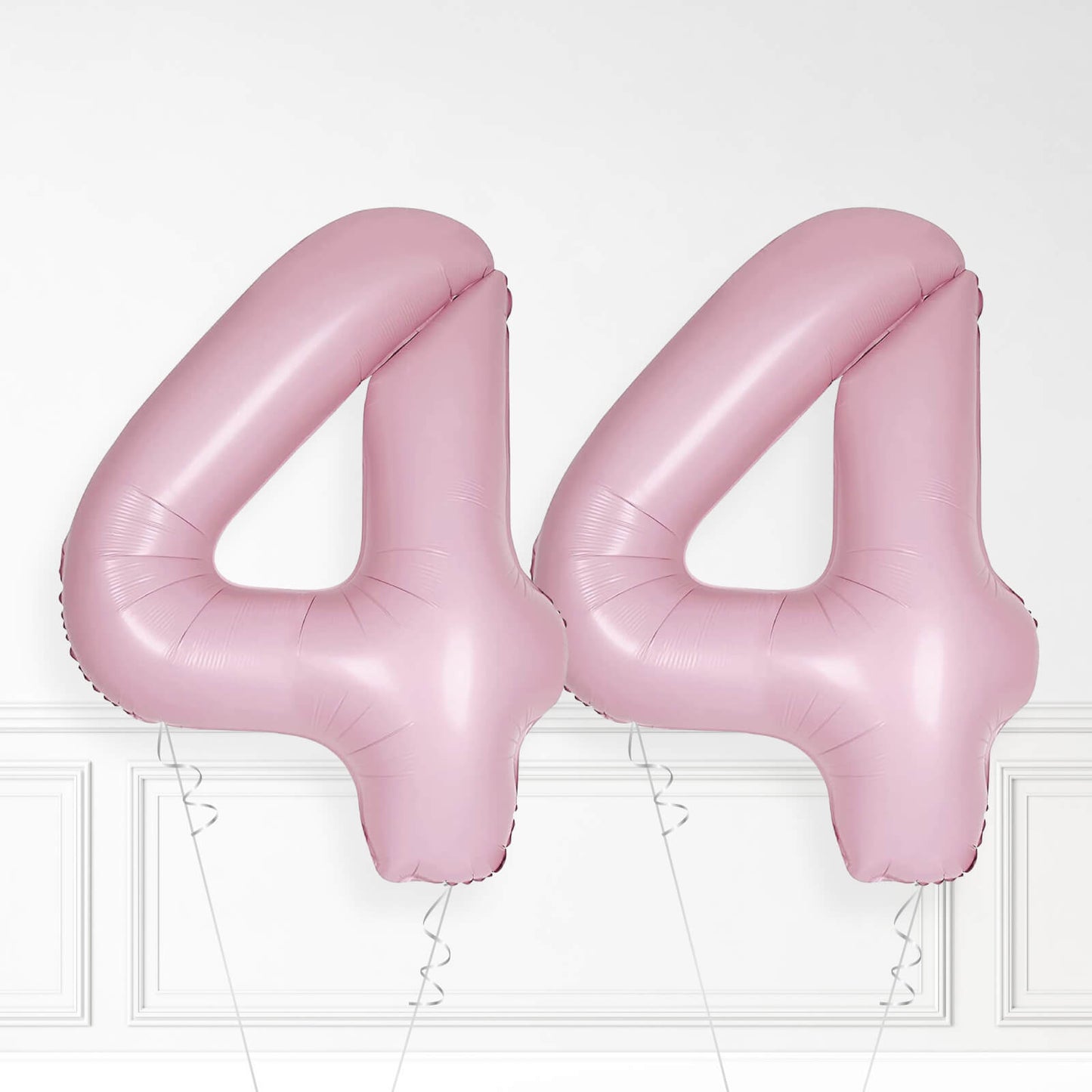 Inflated Baby Pink Foil Number Balloon
