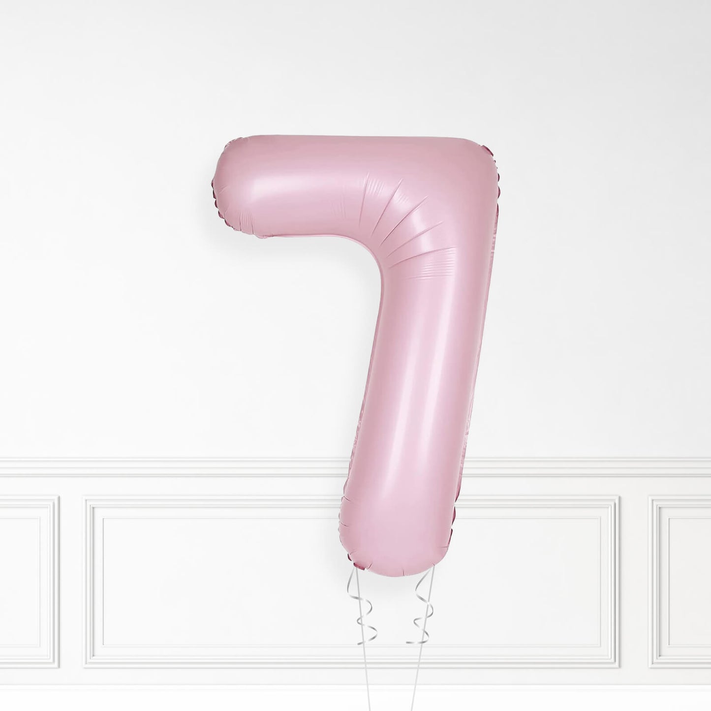 Inflated Baby Pink Foil Number Balloon