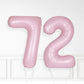 Inflated Baby Pink Foil Number Balloon
