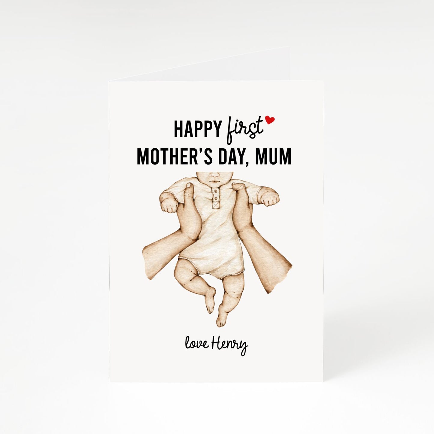 1st Mothers Day Baby A5 Greetings Card