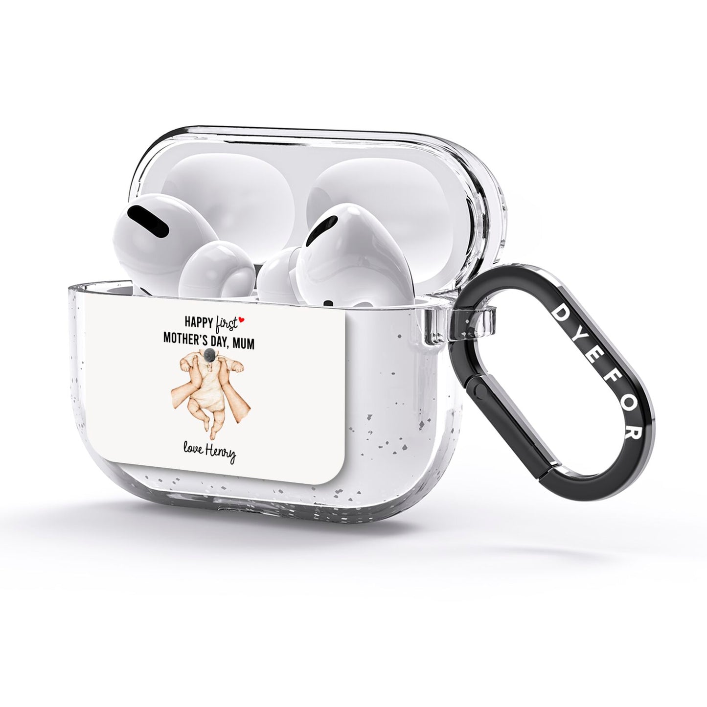 1st Mothers Day Baby AirPods Glitter Case 3rd Gen Side Image