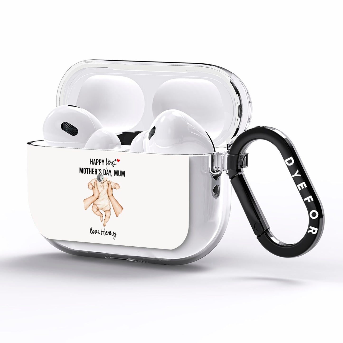 1st Mothers Day Baby AirPods Pro Clear Case Side Image