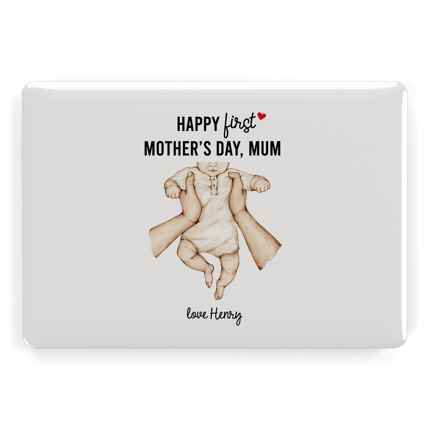 1st Mothers Day Baby Apple MacBook Case