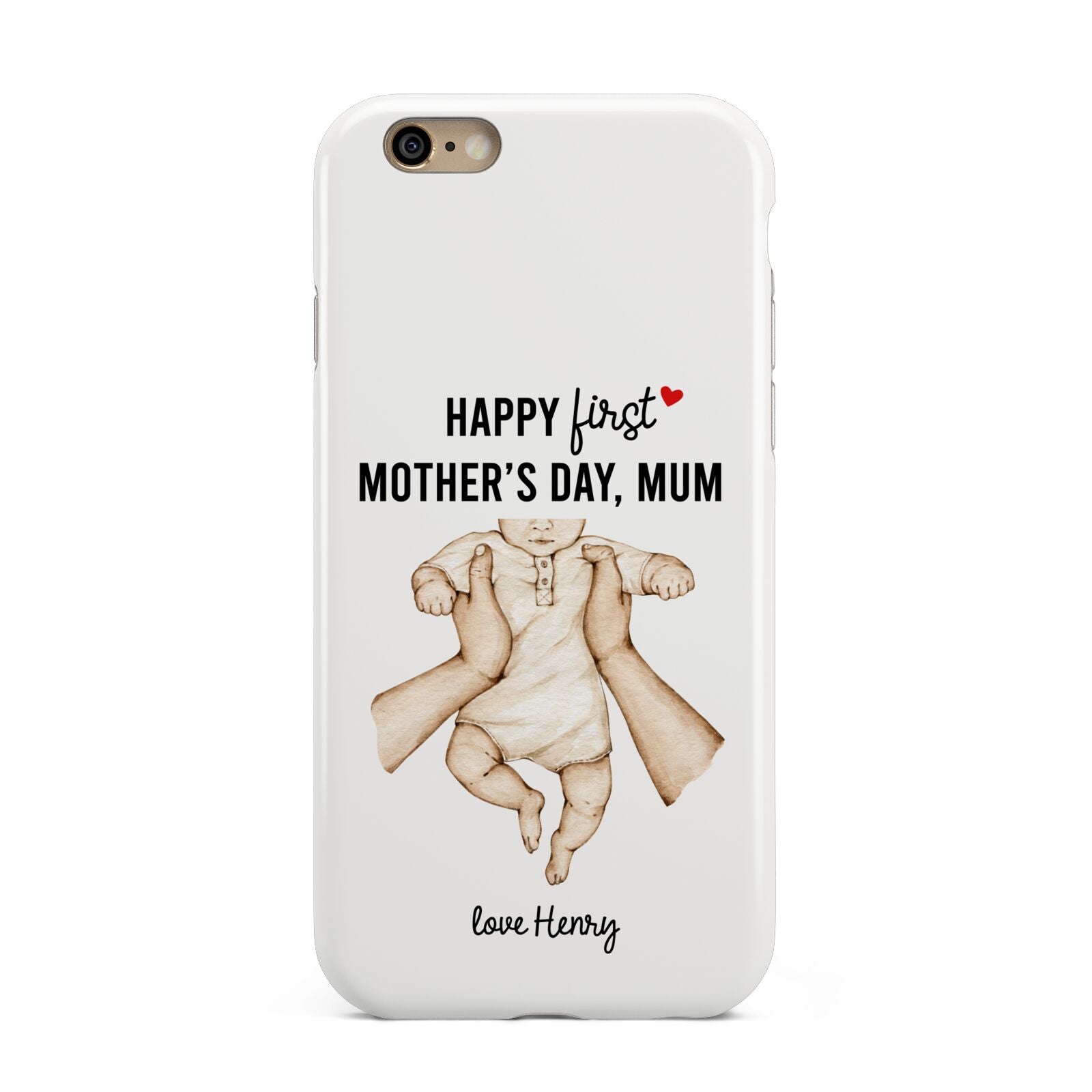 1st Mothers Day Baby Apple iPhone 6 3D Tough Case