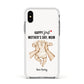 1st Mothers Day Baby Apple iPhone Xs Impact Case White Edge on Silver Phone