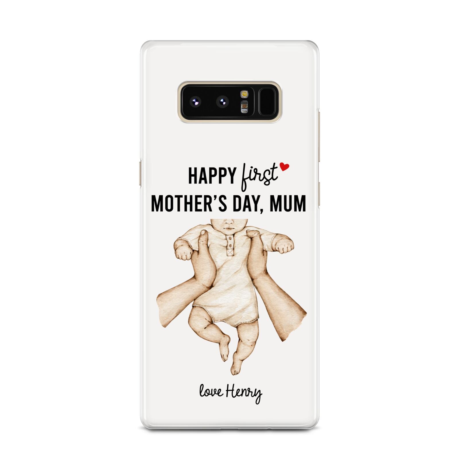 1st Mothers Day Baby Samsung Galaxy Note 8 Case