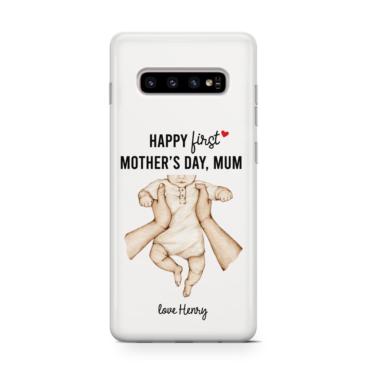 1st Mothers Day Baby Samsung Galaxy S10 Case