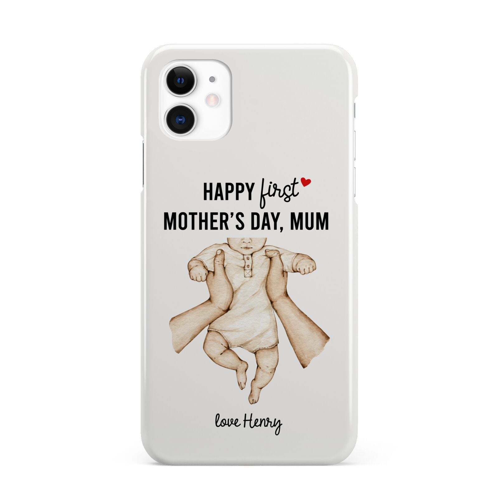 1st Mothers Day Baby iPhone 11 3D Snap Case