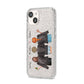 3 Best Friends with Names iPhone 14 Glitter Tough Case Starlight Angled Image