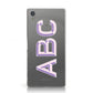 Personalised 3D Initials Monogram Clear Custom Sony Xperia Case
