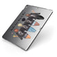 4 Best Friends with Names Apple iPad Case on Grey iPad Side View
