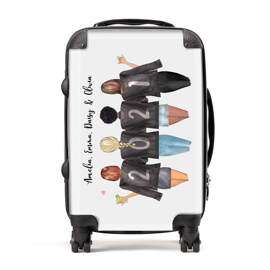 4 Best Friends with Names Suitcase