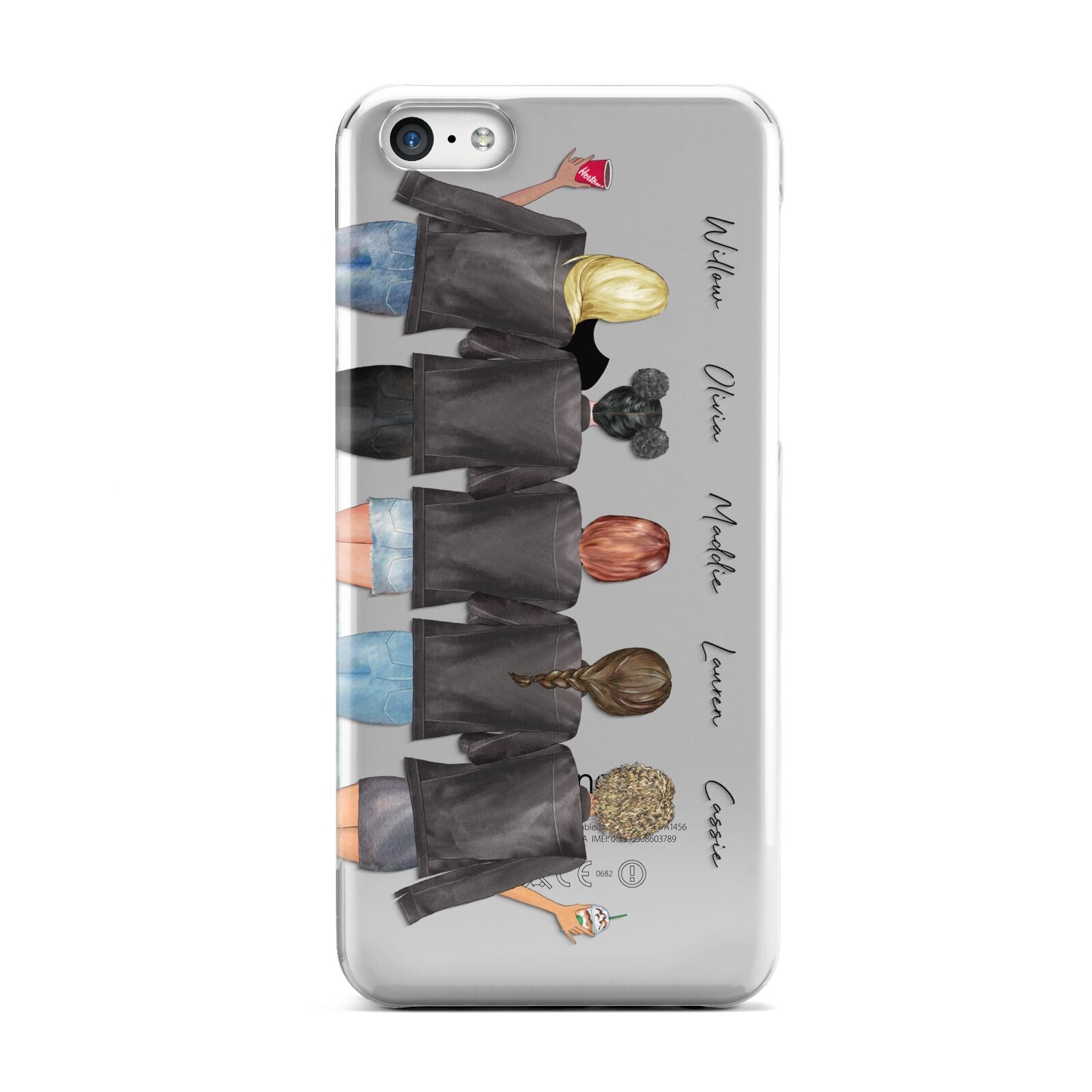 5 Best Friends with Names Apple iPhone 5c Case