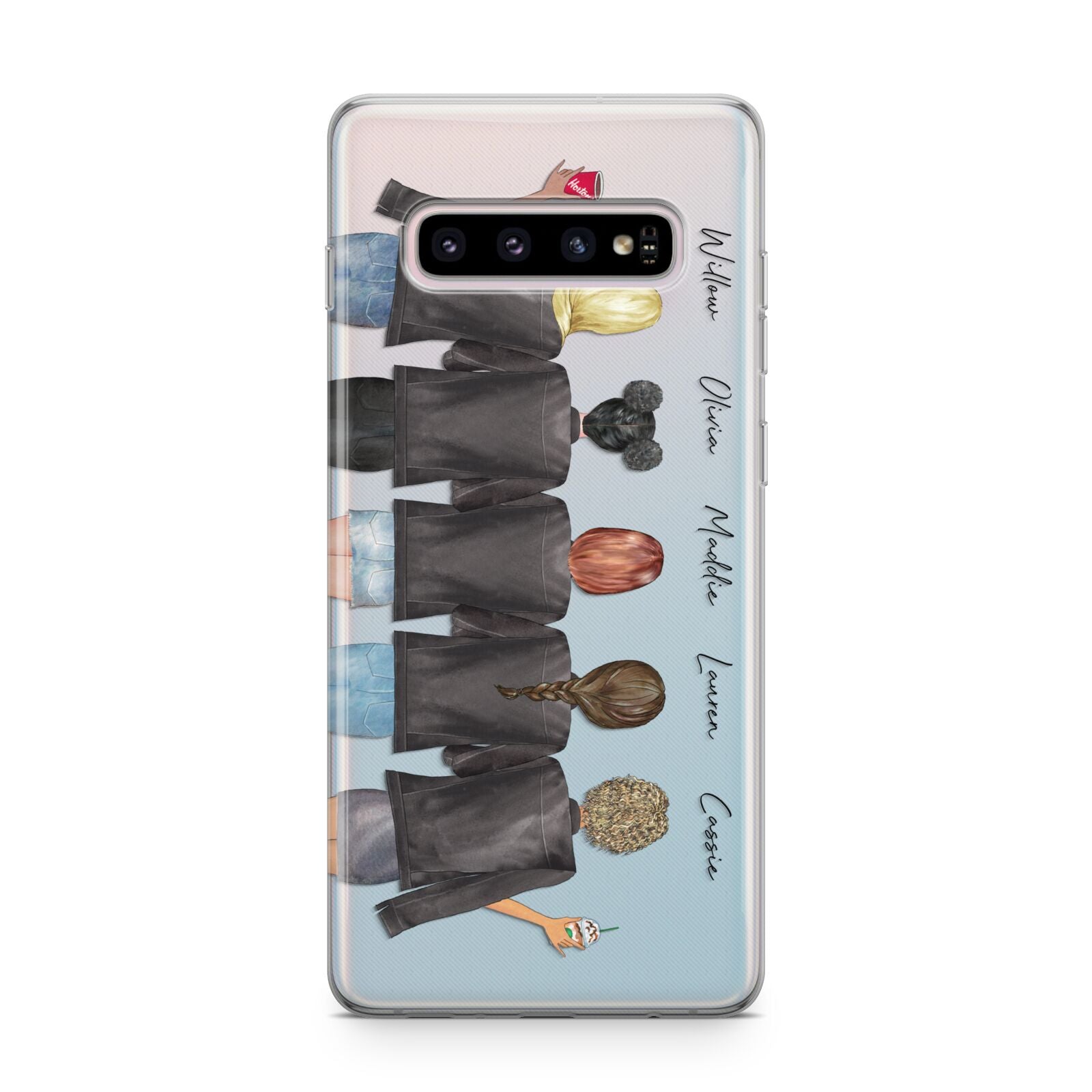 5 Best Friends with Names Samsung Galaxy S10 Plus Case