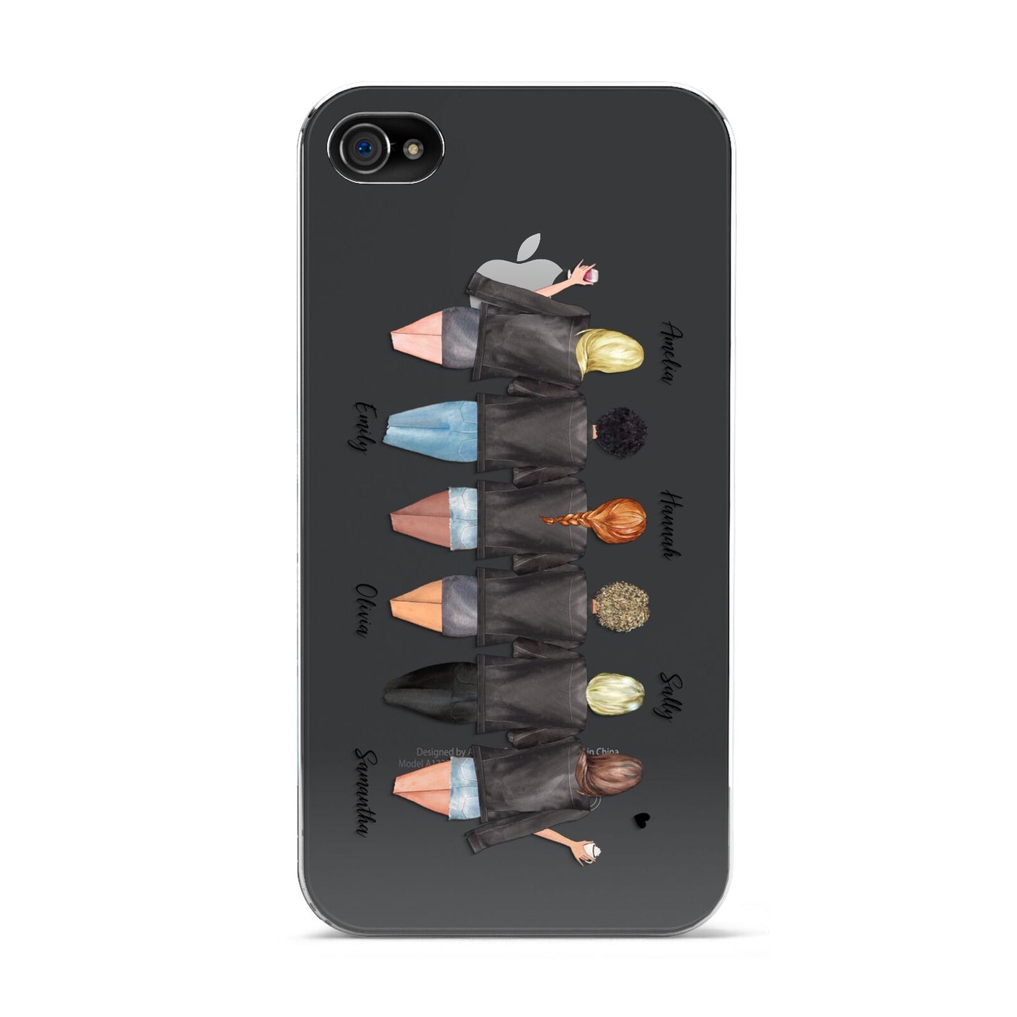 6 Best Friends with Names Apple iPhone 4s Case