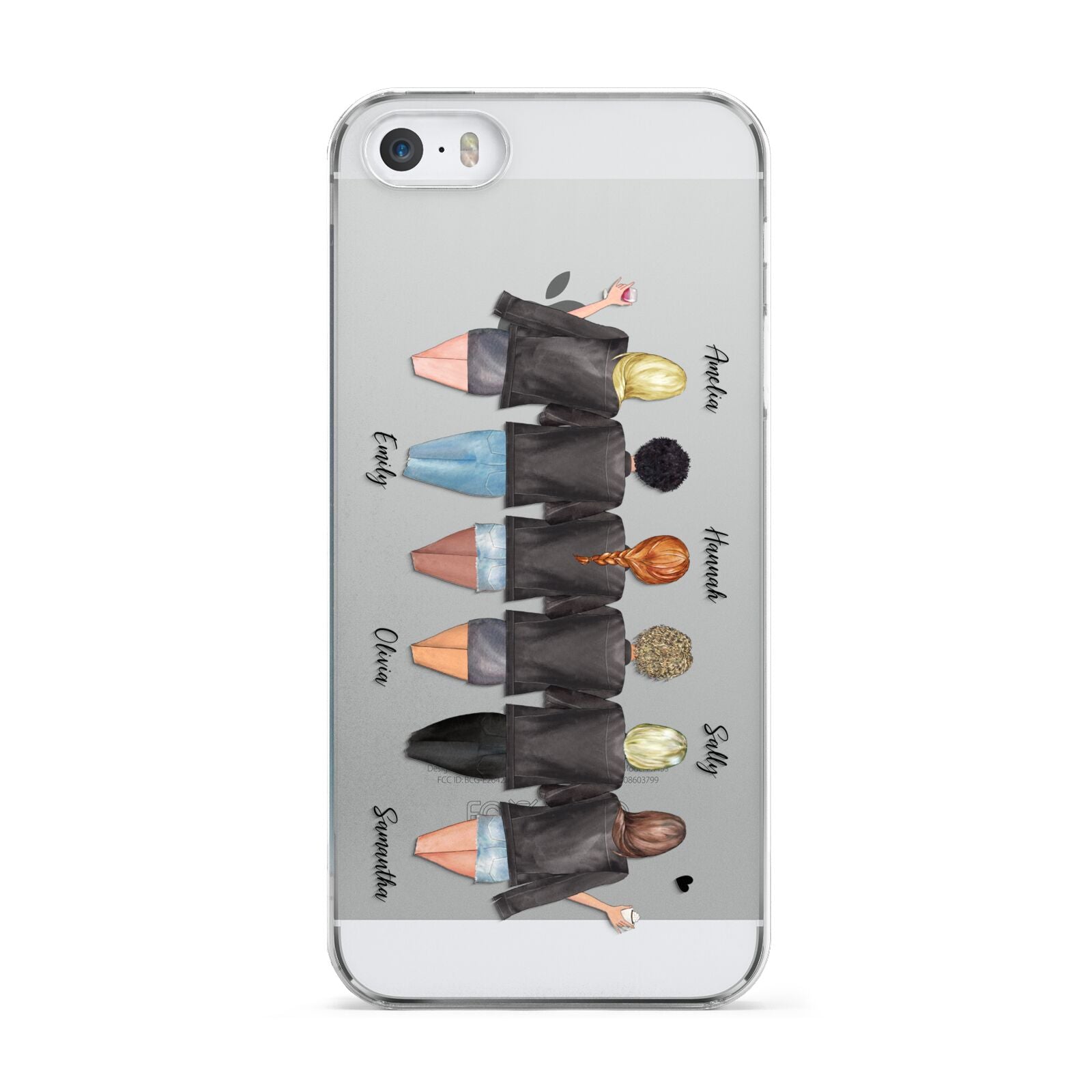 6 Best Friends with Names Apple iPhone 5 Case