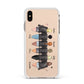 6 Best Friends with Names Apple iPhone Xs Max Impact Case White Edge on Gold Phone