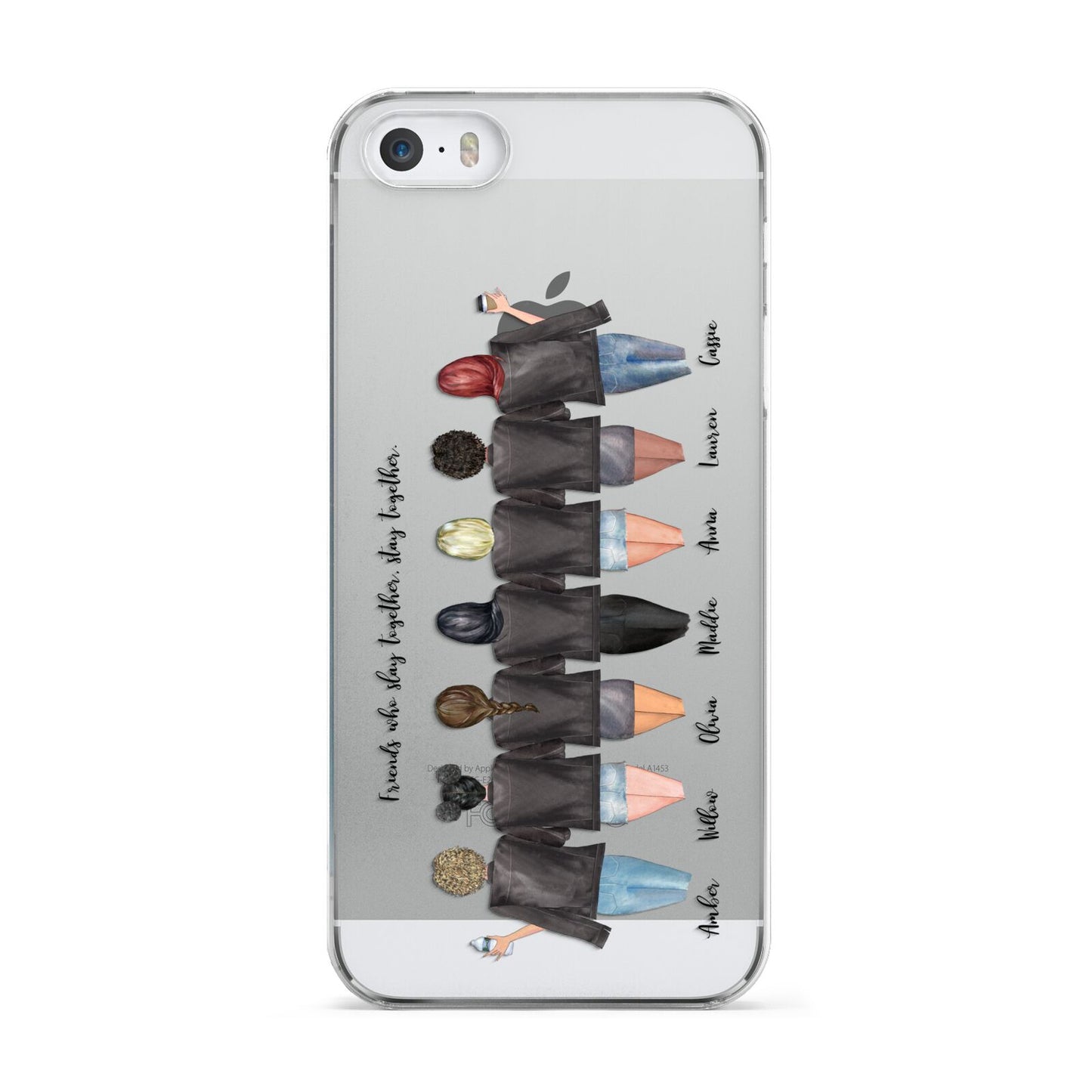 7 Best Friends with Names Apple iPhone 5 Case