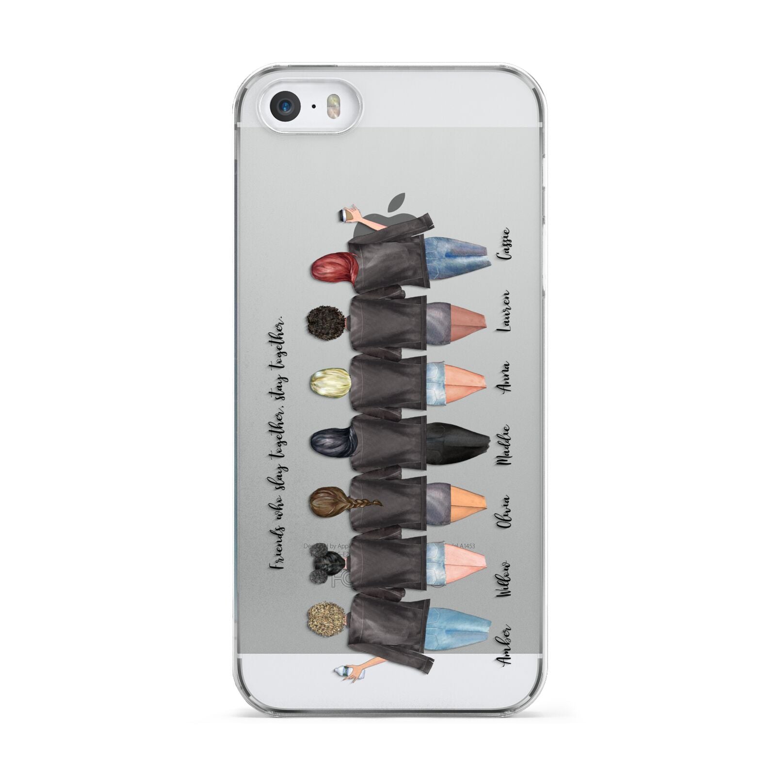 7 Best Friends with Names Apple iPhone 5 Case