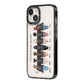 7 Best Friends with Names iPhone 14 Black Impact Case Side Angle on Silver phone