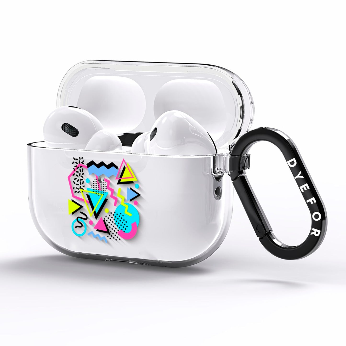 80s Retro AirPods Pro Clear Case Side Image