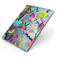 80s Retro Apple iPad Case on Grey iPad Side View