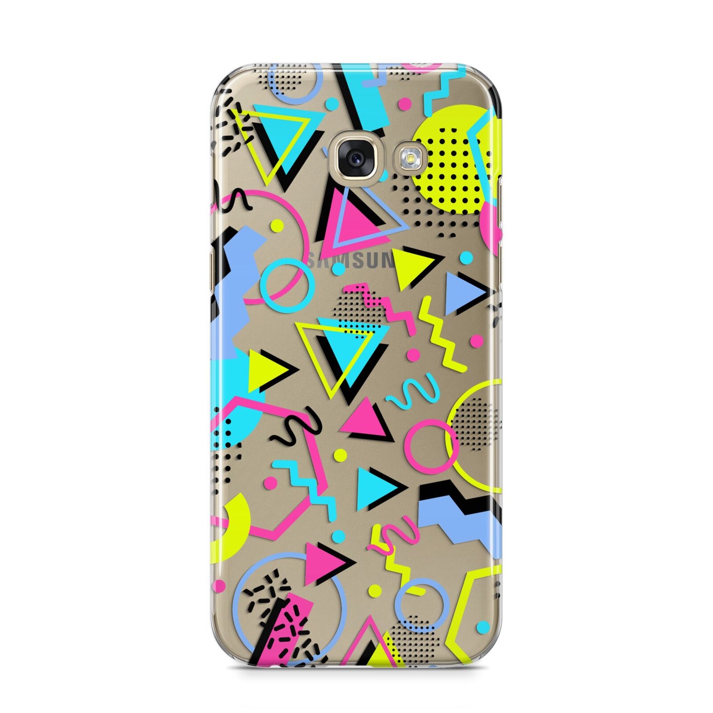 80s Retro Samsung Galaxy A5 2017 Case on gold phone