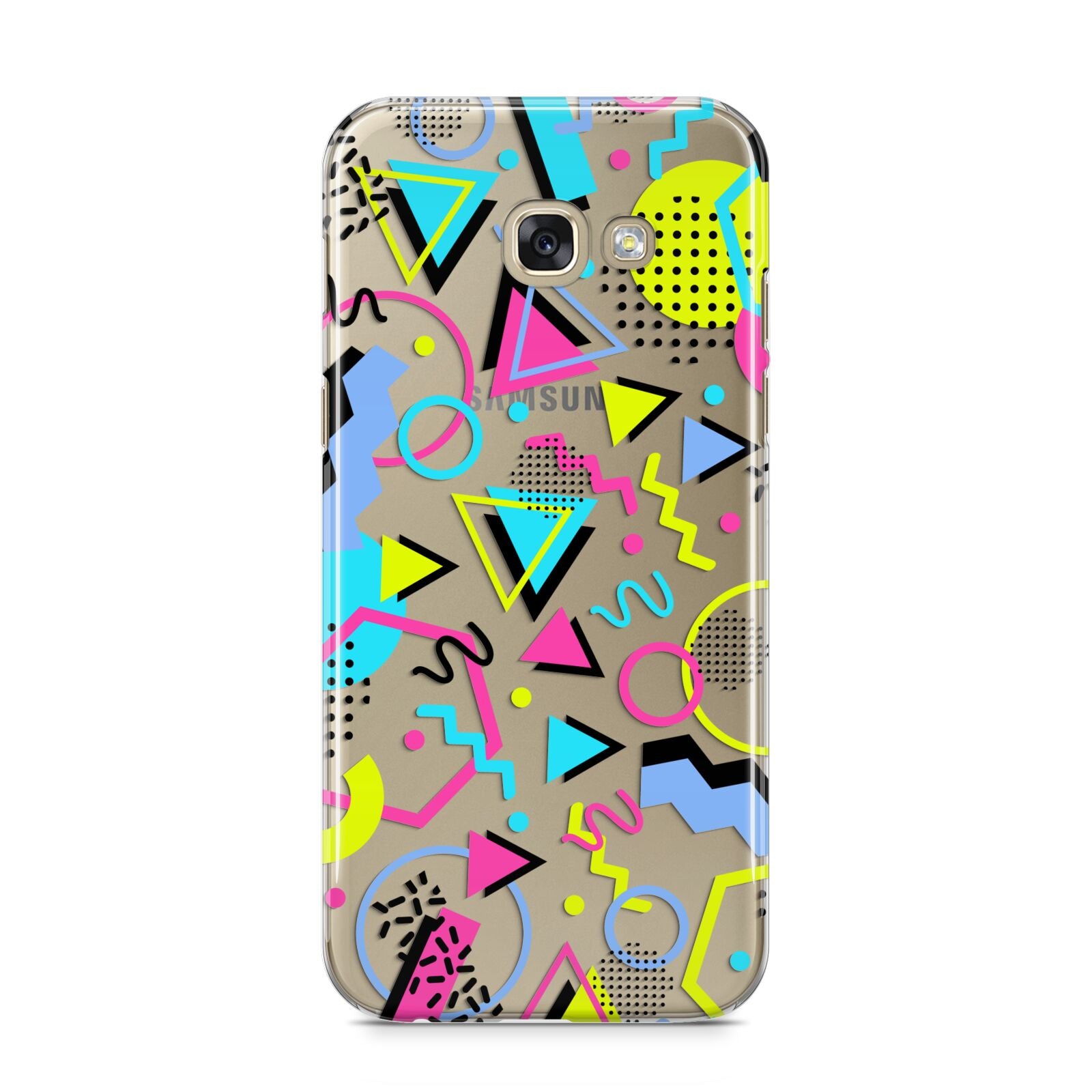 80s Retro Samsung Galaxy A5 2017 Case on gold phone