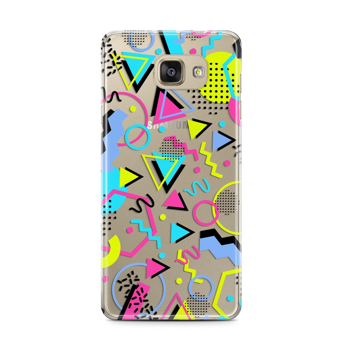 80s Retro Samsung Galaxy A7 2016 Case on gold phone