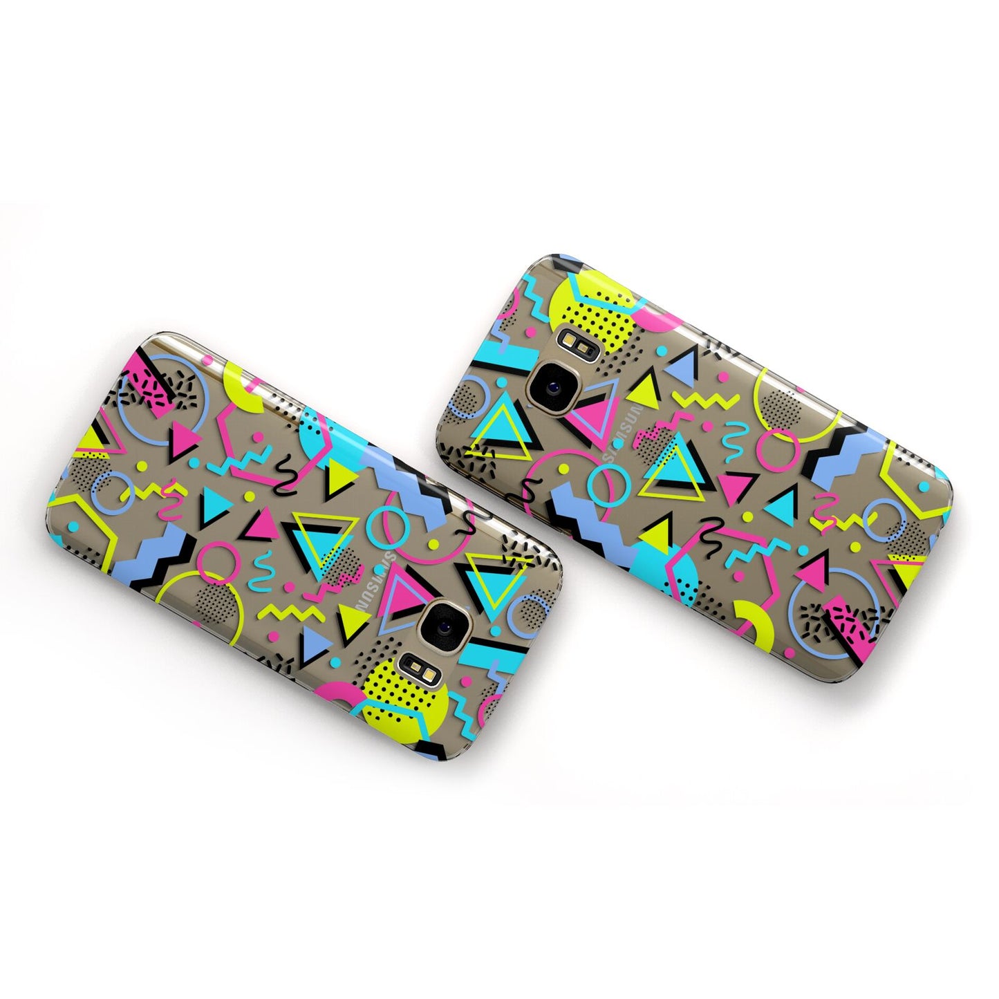 80s Retro Samsung Galaxy Case Flat Overview