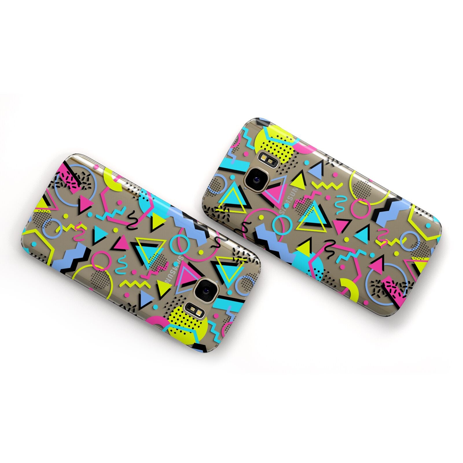 80s Retro Samsung Galaxy Case Flat Overview