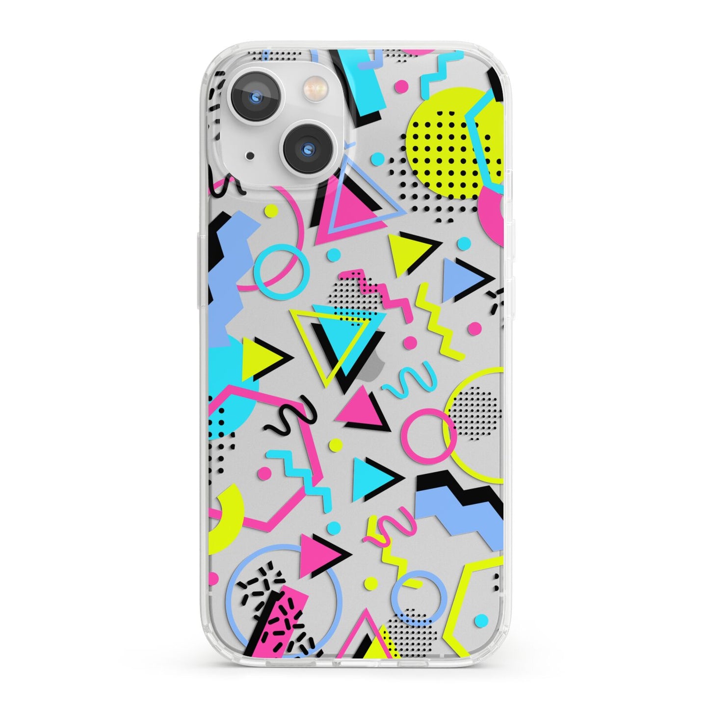 80s Retro iPhone 13 Clear Bumper Case