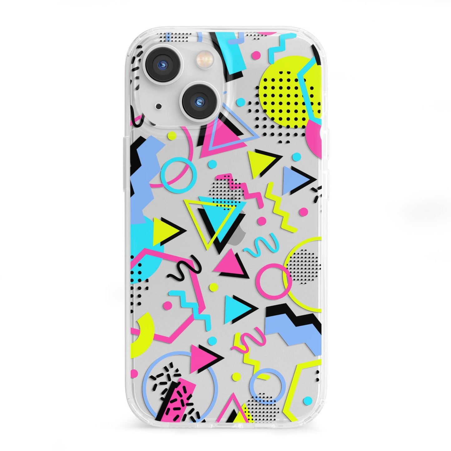 80s Retro iPhone 13 Mini Clear Bumper Case